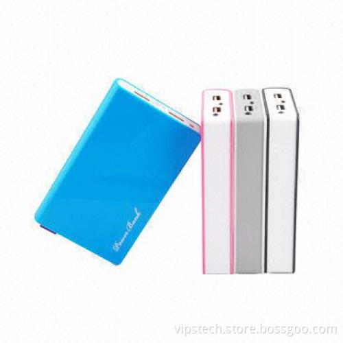 Emergency Mobile Power Banks with 13,000mAh Capacity, ABS Case with Dual-USB Outputs